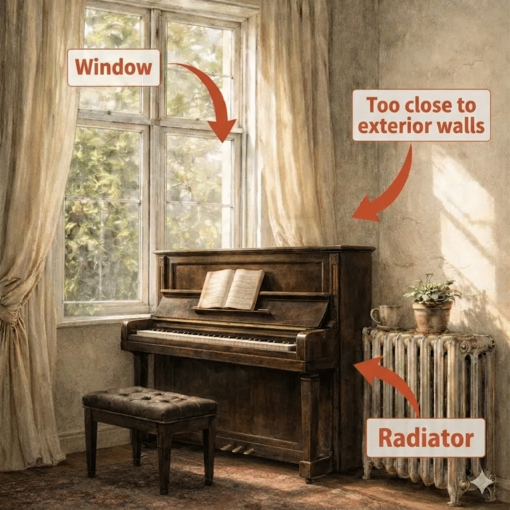 Explanatory diagram of bad locations