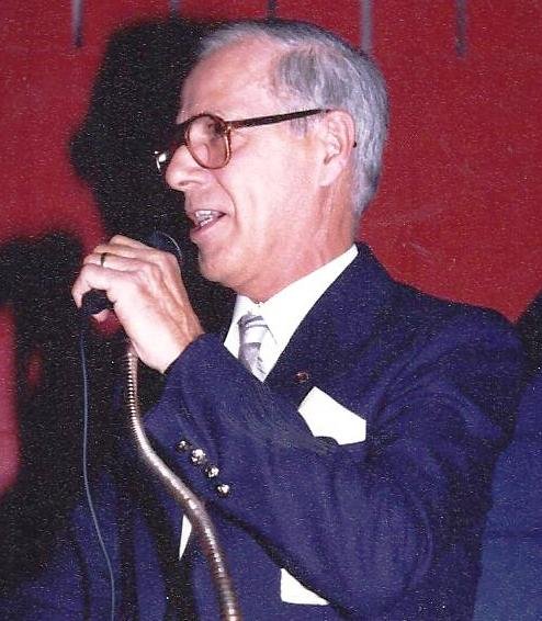 Henri Coulombe in his workshop in 1985